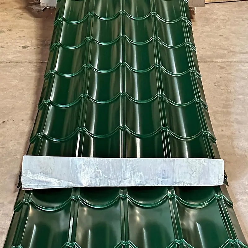 Zentile Glossy Green roofing product from Mabati Rolling Mills